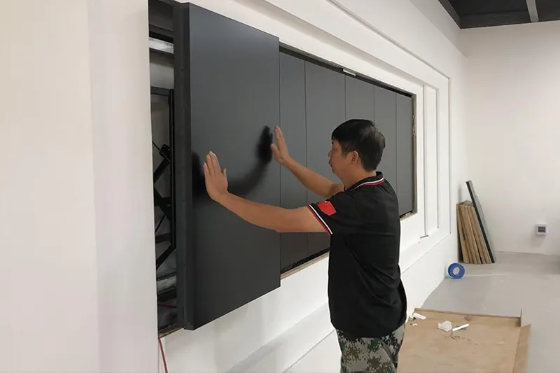 Proses Pemasangan Pemasangan Layar LED